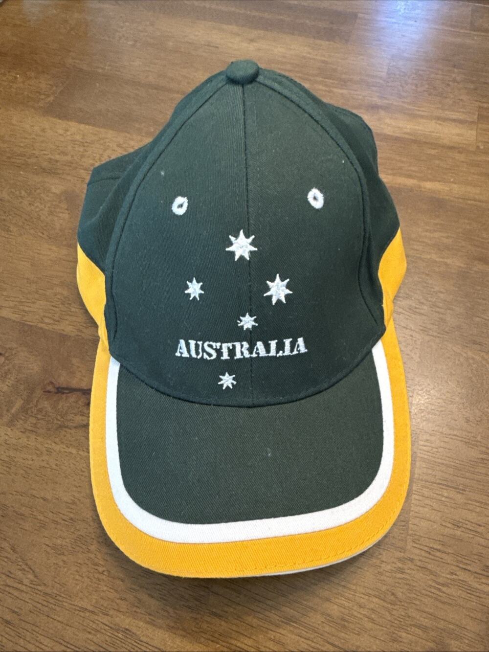 Purely Australian Green And Gold Cap